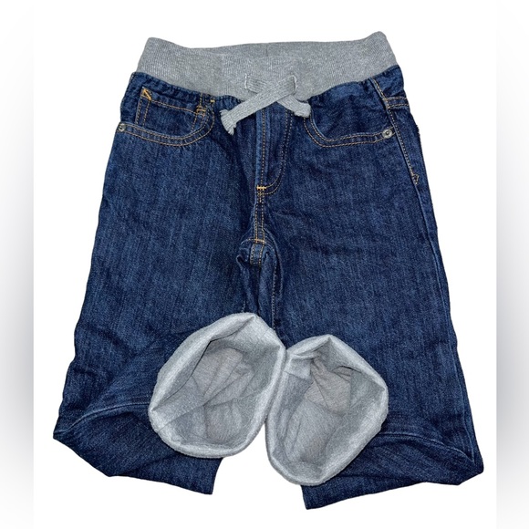 GAP Jersey Lined Pull On Jeans Size 5 Dark Wash - Picture 7 of 12